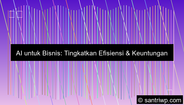 ilustrasi AI untuk bisnis